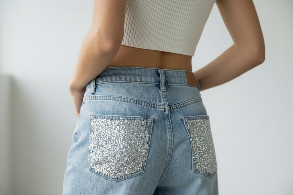 Jeans Diamond Pocket