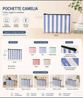 Pochette Camelia – La Bustina Portatutto Impermeabile a Righe