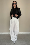 Pantalone Balloon Bianco