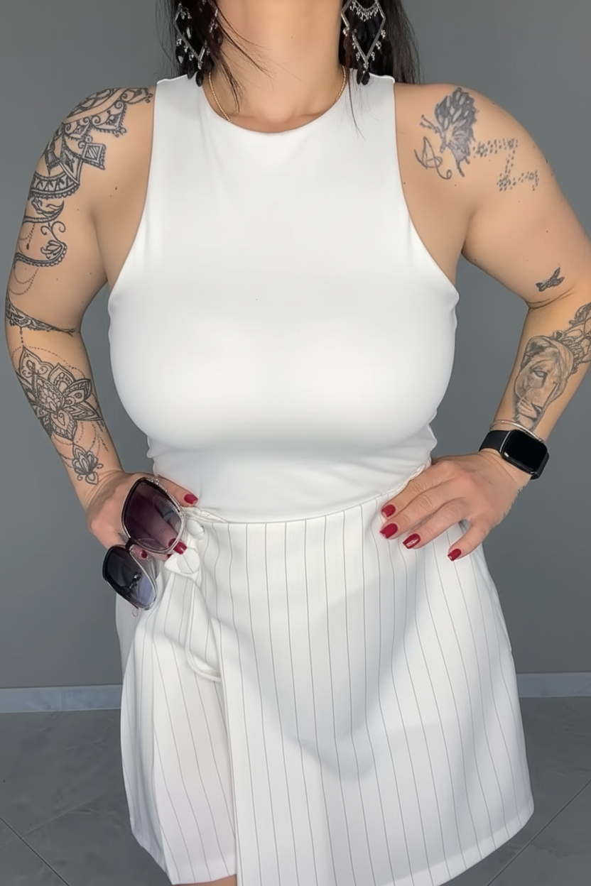 Body Scollo Americano Bianco