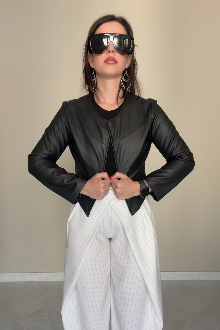 Giubbino Origami Similpelle