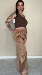 Pantalone Palazzo "Luce Dorata"