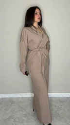 Tailleur Fluido "Sinfonia Beige"