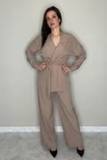 Tailleur Fluido "Sinfonia Beige"