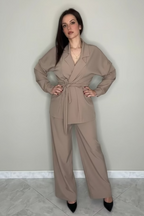 Tailleur Fluido "Sinfonia Beige"