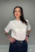 T-shirt Unica Bianca - Con Spalline Imbottite