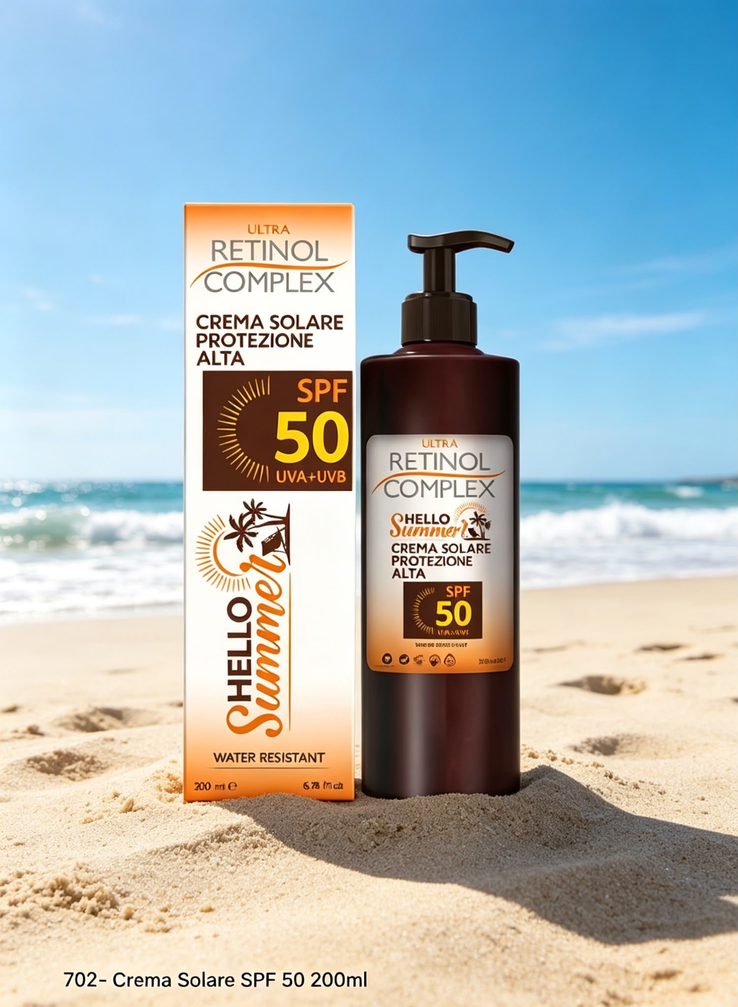Crema Solare SPF 50 Hello Summer Retinol Complex 200ml