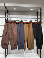 Pantaloni Balloon Magnolia con Cintura Inclusa - Modello a Palloncino Vita Elastica