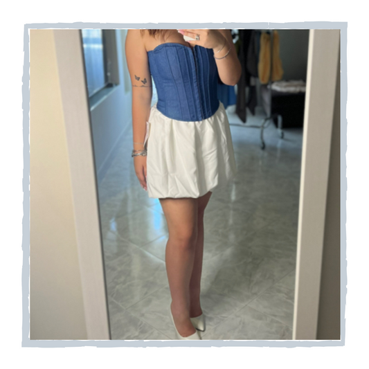 Top Corsetto Denim