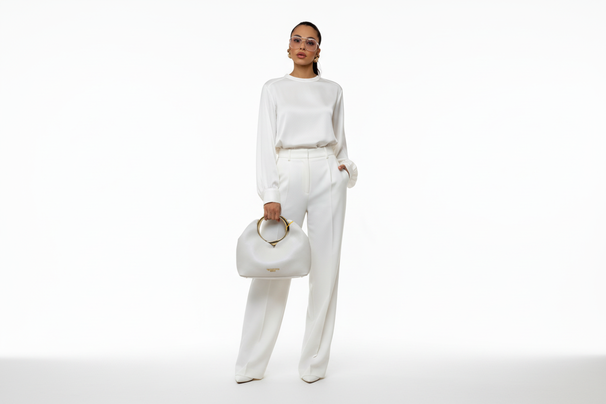 Borsa Hobo "Aura" Valentino Creations – Pelle Martellata con Manico ad Anello Gold