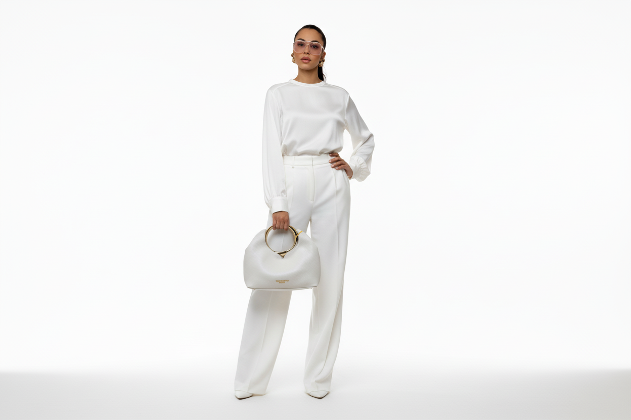 Borsa Hobo "Aura" Valentino Creations – Pelle Martellata con Manico ad Anello Gold