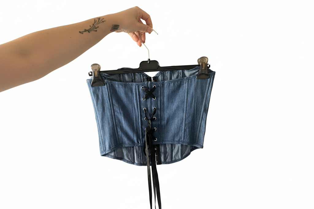 Top Jeans stringato