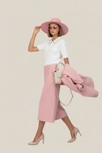 Polo in Maglia "Crystal Bloom"
