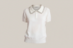 Polo in Maglia "Crystal Bloom"
