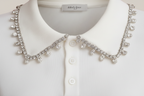 Polo in Maglia "Crystal Bloom"