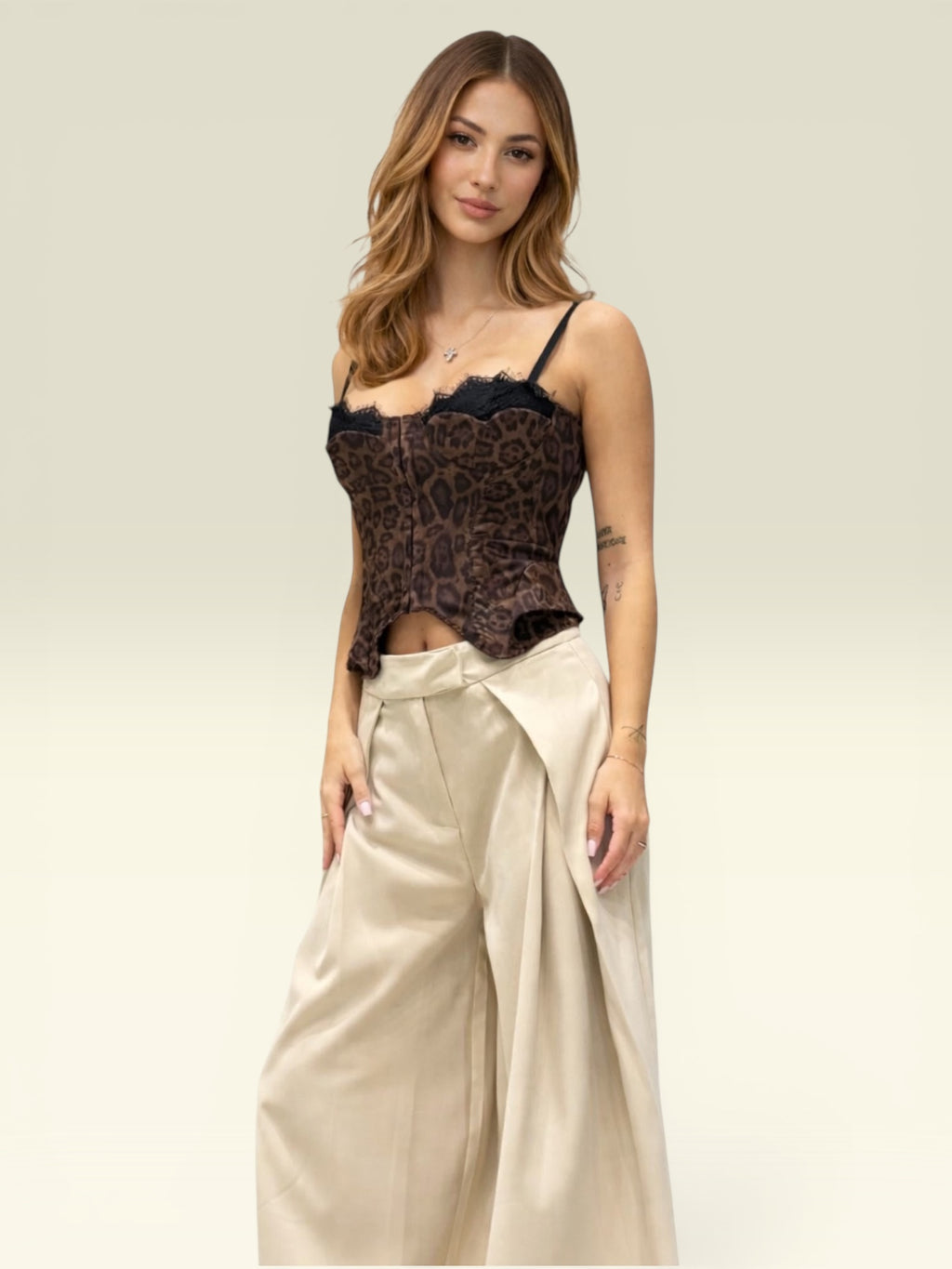 Pantalone Palazzo "Katarina" – Beige