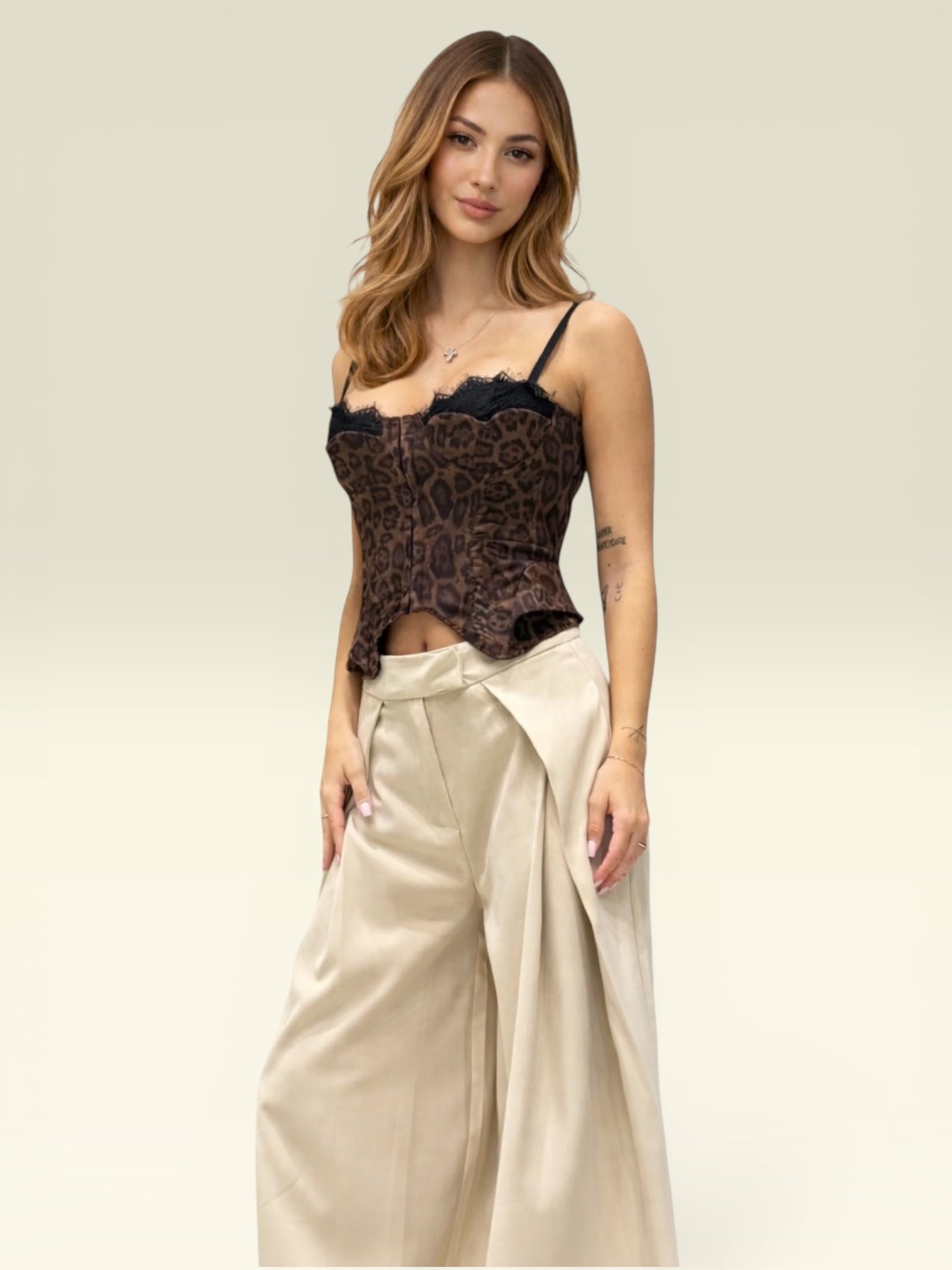 Pantalone Palazzo "Katarina" – Beige