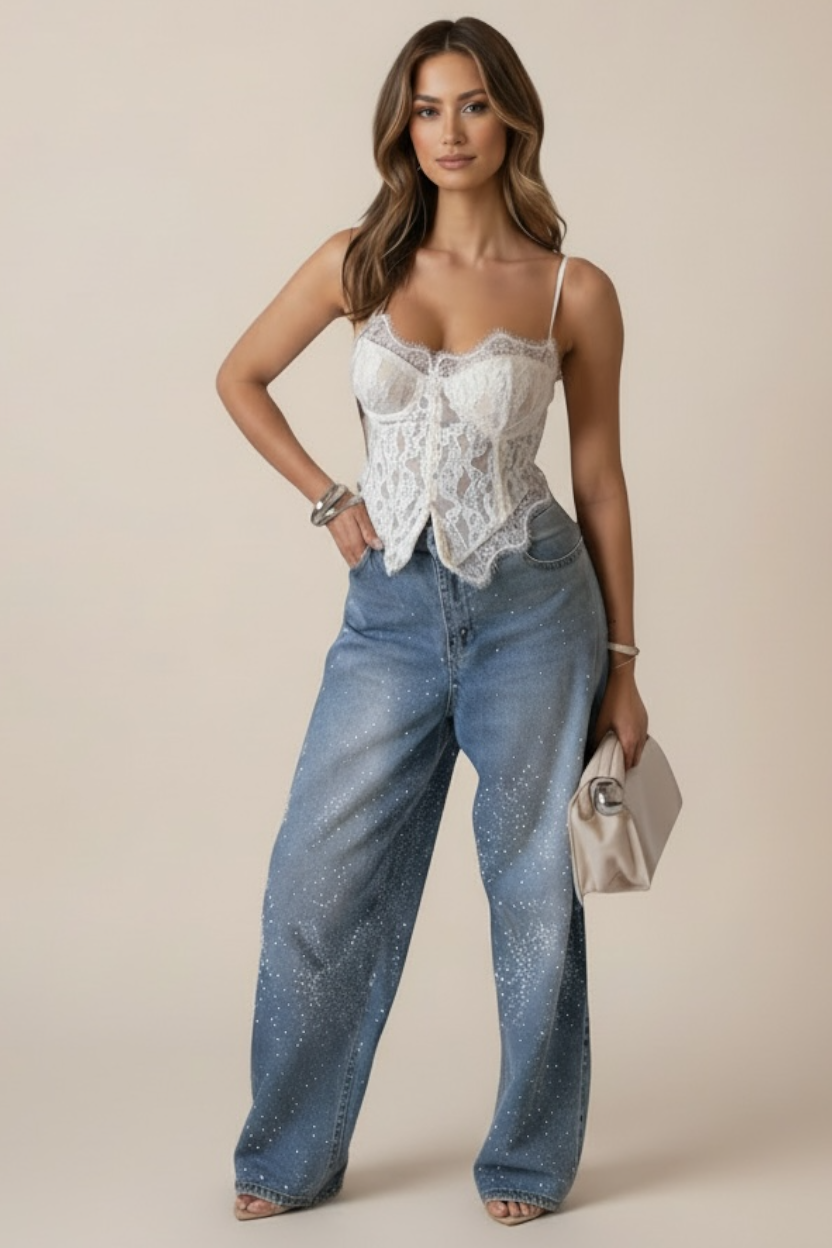 Bustier Margot – Corsetto in Pizzo Cigliato