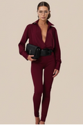 Tuta "Milano" Deep Burgundy
