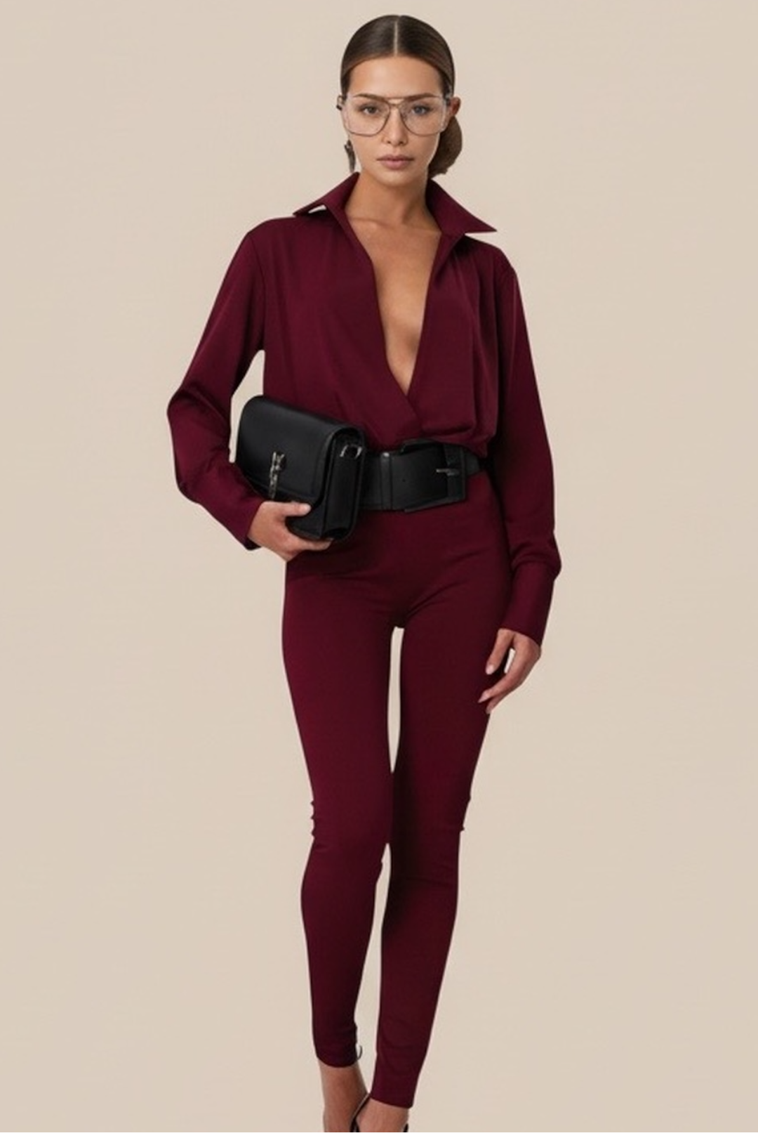 Tuta "Milano" Deep Burgundy