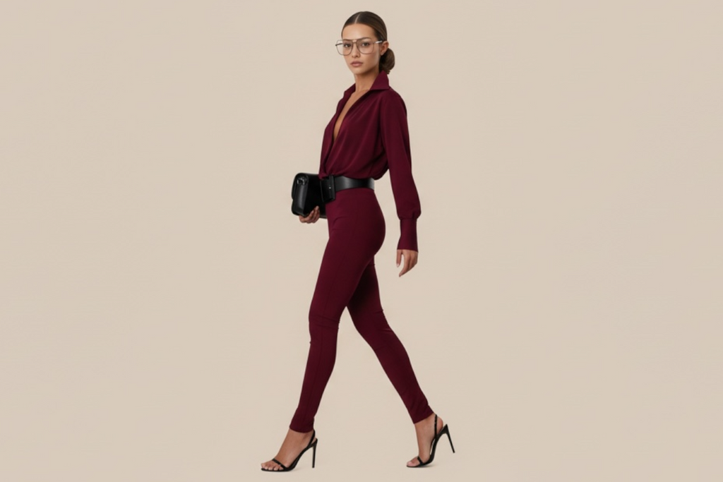 Tuta "Milano" Deep Burgundy