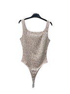 Body "Wild Essence" – Scollo Quadrato con Stampa Leopardata Safari