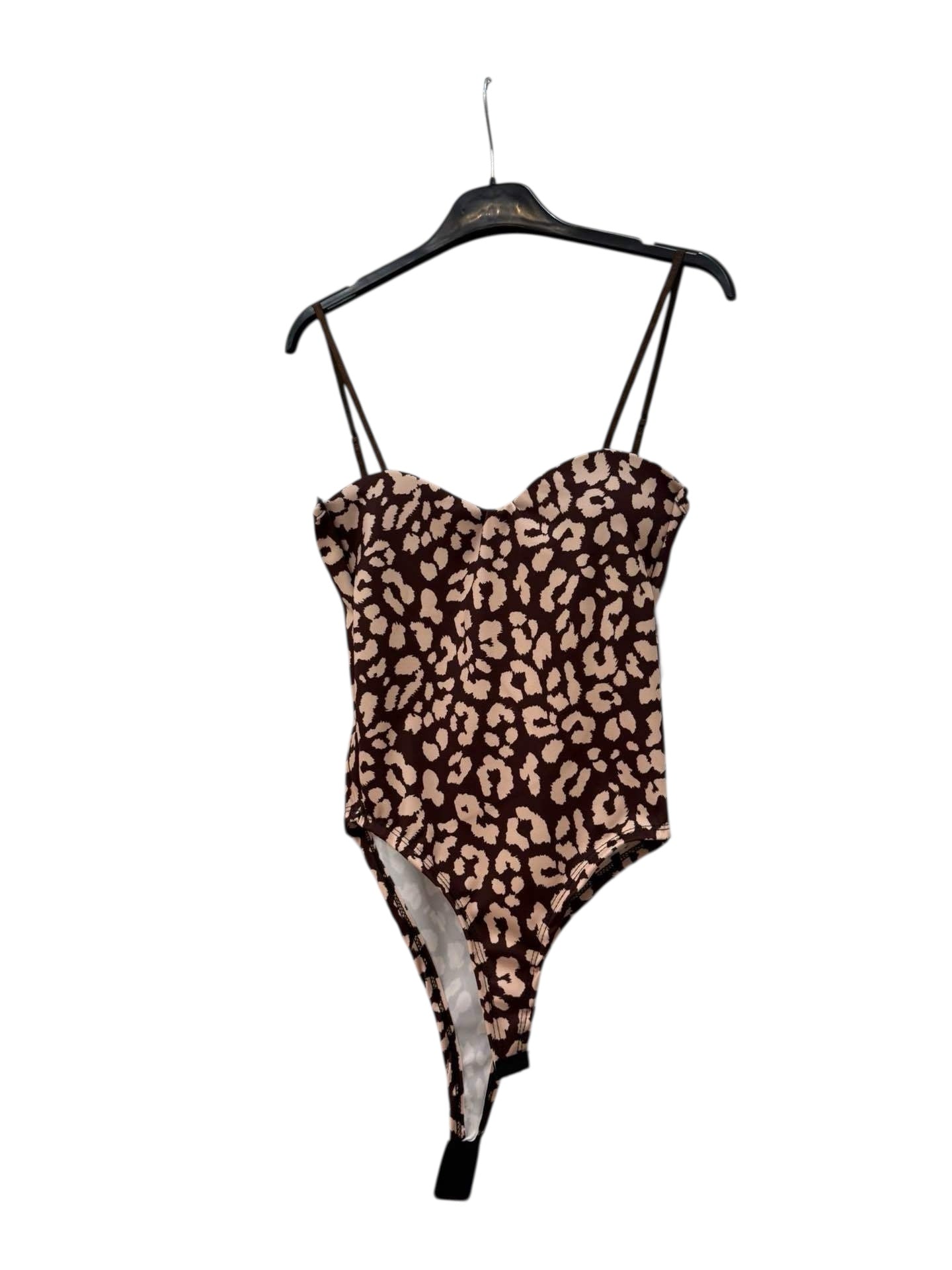 Body Modellante "Wild Essence" – Stampa Leopardata con Scollo a Cuore